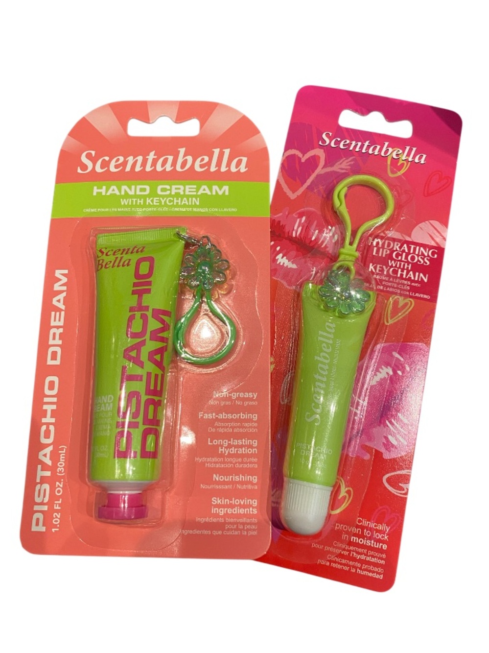Pistachio Dream Hand Cream & Lip Gloss Duo.